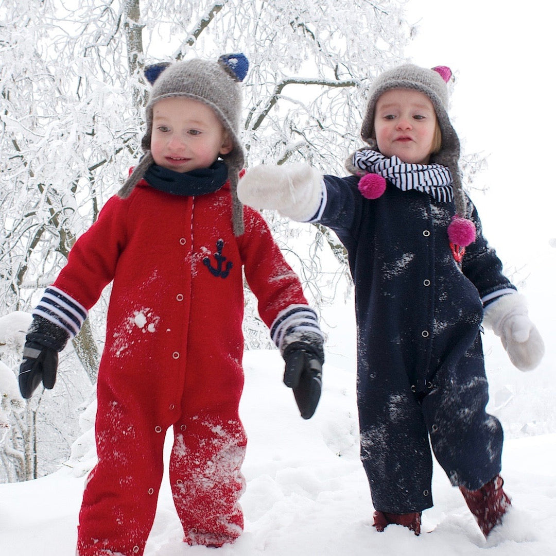 Walkoveralls im Schnee!