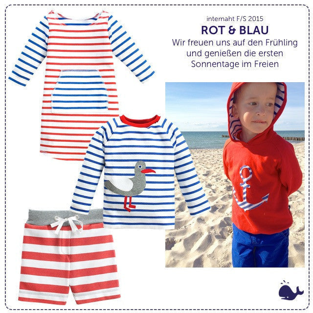 Look des Monats: Blau & Rot