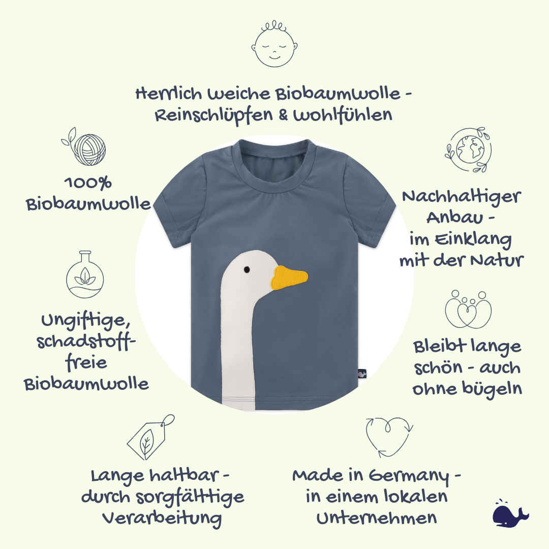 Das macht unser Kinder T-Shirt Gans so besonders