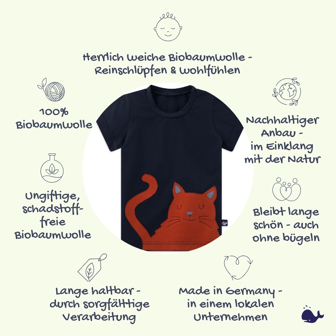 Das macht unser Kinder T-Shirt Katze so besonders