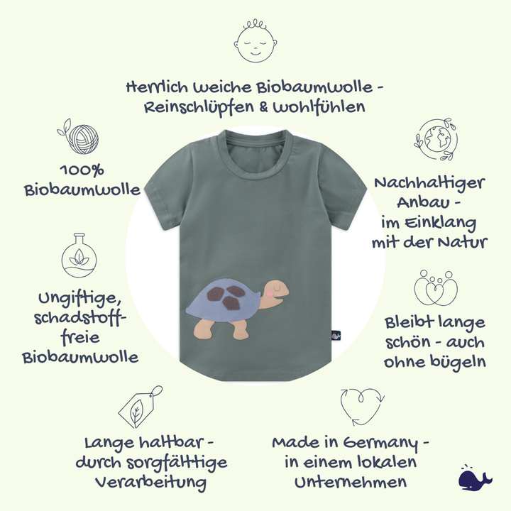 Das macht unser T-Shirt mit Schildkröte so besonders