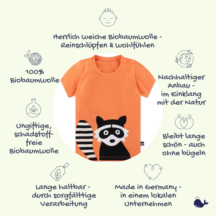 Das macht unser Waschbär T-Shirt so besonders