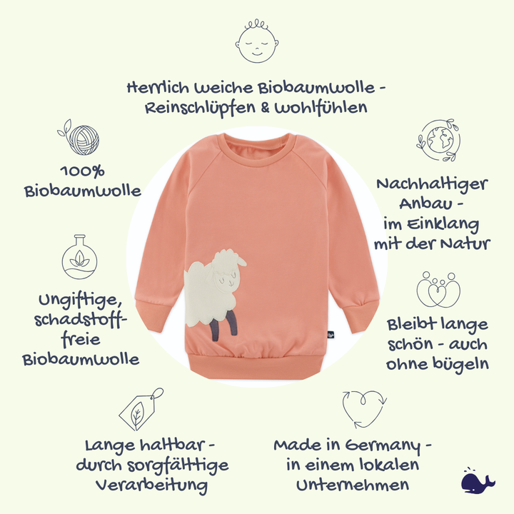 Das macht unseren Kinder Pullover mit Schaf so besonders