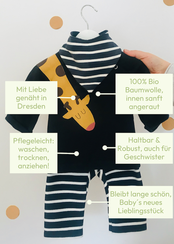 Besondere Vorteile zum Baby Sweatshirt mit Giraffe von internaht