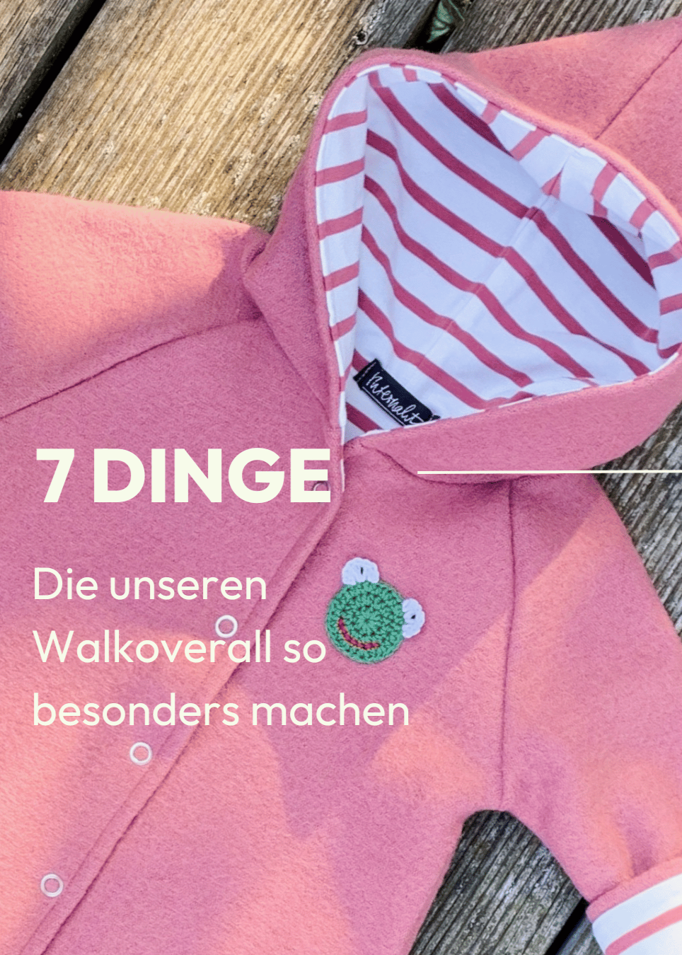 Vorteile des Baby Walkoverall für Mädchen in Rose von internaht