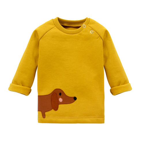 Baby Sweater Dackel - 100% Biobaumwolle