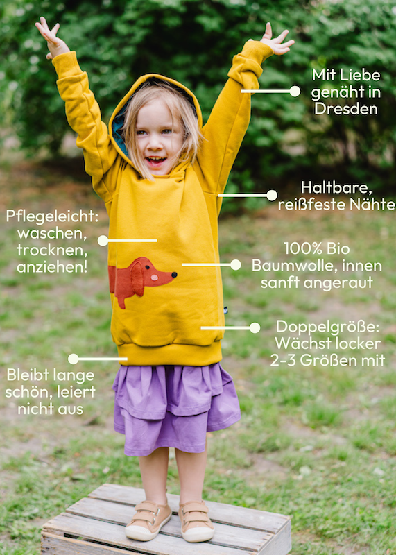 Das macht unsren Dackel Pullover für Kinder von internaht so besonders