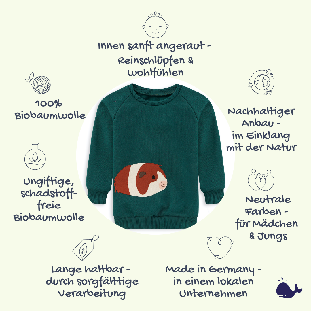 Das macht unser Meerschweinchen Sweatshirt für Kinder so besonders