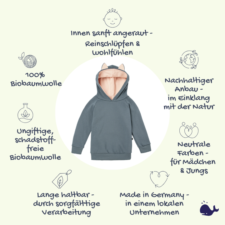 Das macht unseren Hoodie mit Katzenohren so besonders