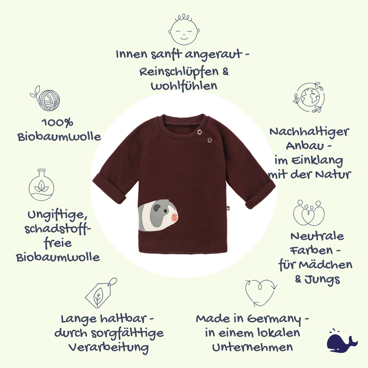 Das macht unser Meerschweinchen Sweatshirt für Babys so besonders