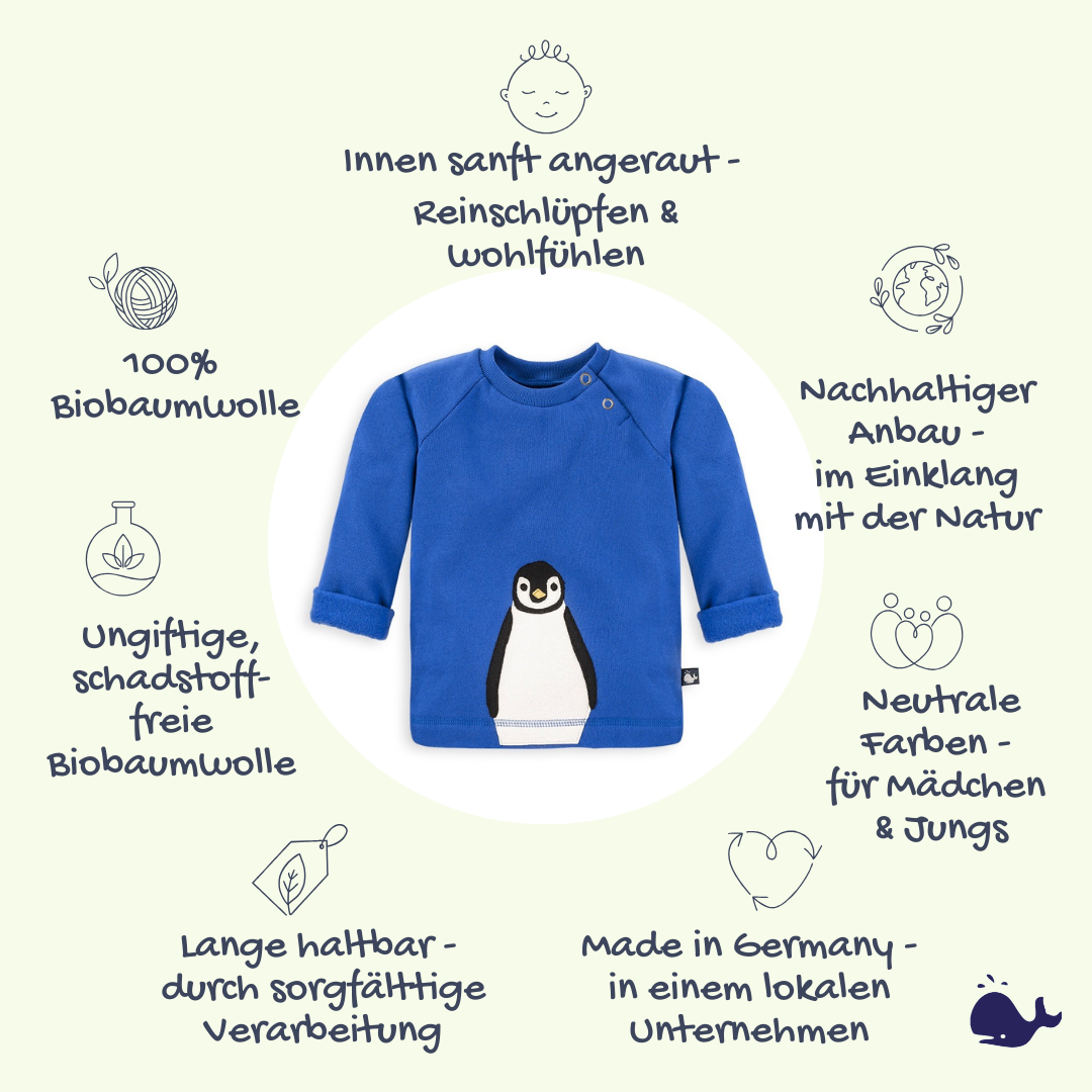 Das macht unser Pinguin Sweatshirt für Babys so besonders