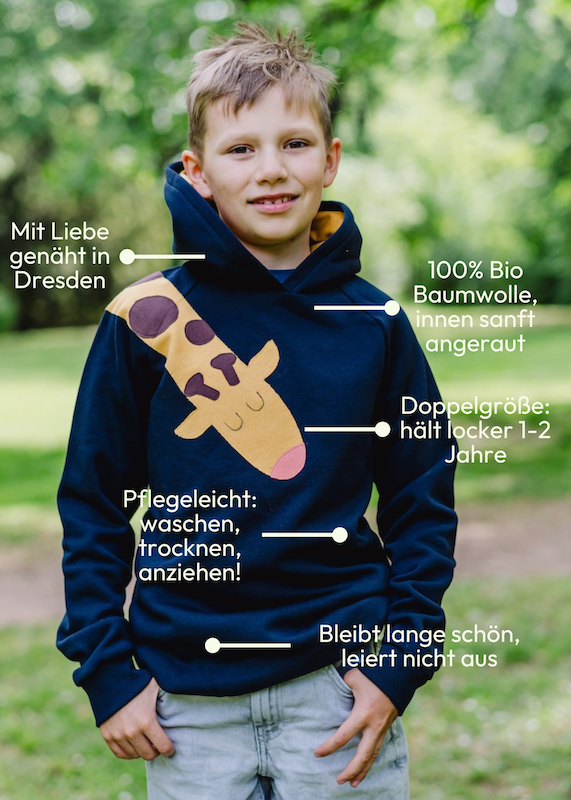 Besondere Vorteile des Giraffen Pullovers für Kinder von internaht