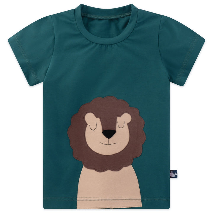 Kinder T-Shirt mit Löwe aus 100% Biobaumwolle von internaht