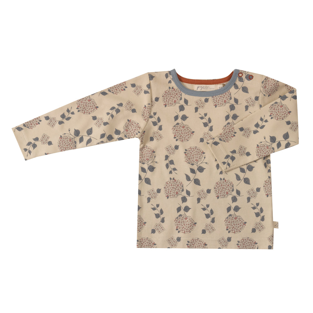 Langarmshirt für Kinder - Winter Floral aus 100% Bio Baumwolle von pigeon