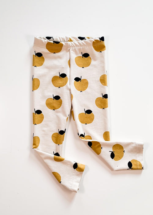 Leggings für Kinder (Äpfel Gelb)