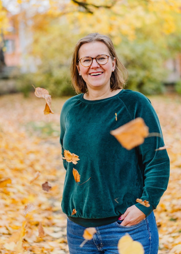 Nicki Pullover für Damen in Dunkelgrün aus 100% Biobaumwolle von internaht