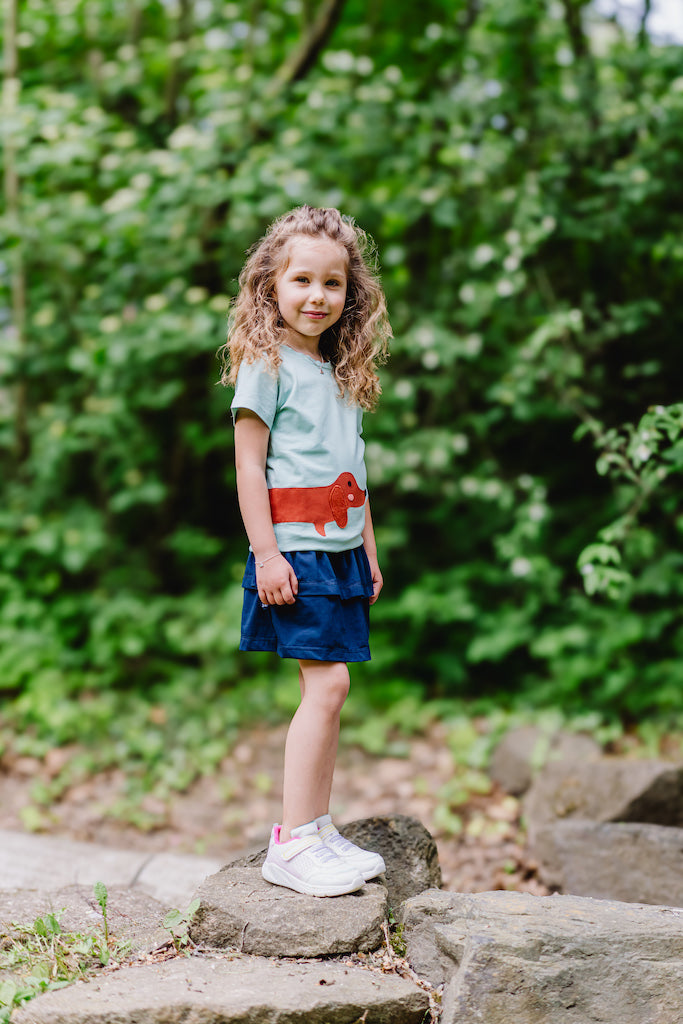 Dackel T-Shirt für Kinder aus Biobaumwolle von internaht