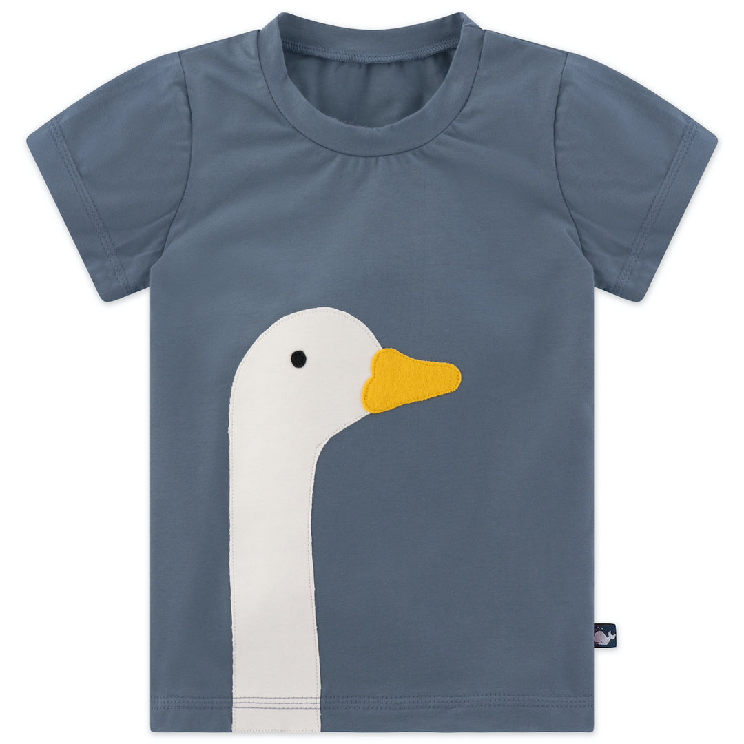 Kinder T-Shirt mit Gans aus 100% Biobaumwolle von internaht