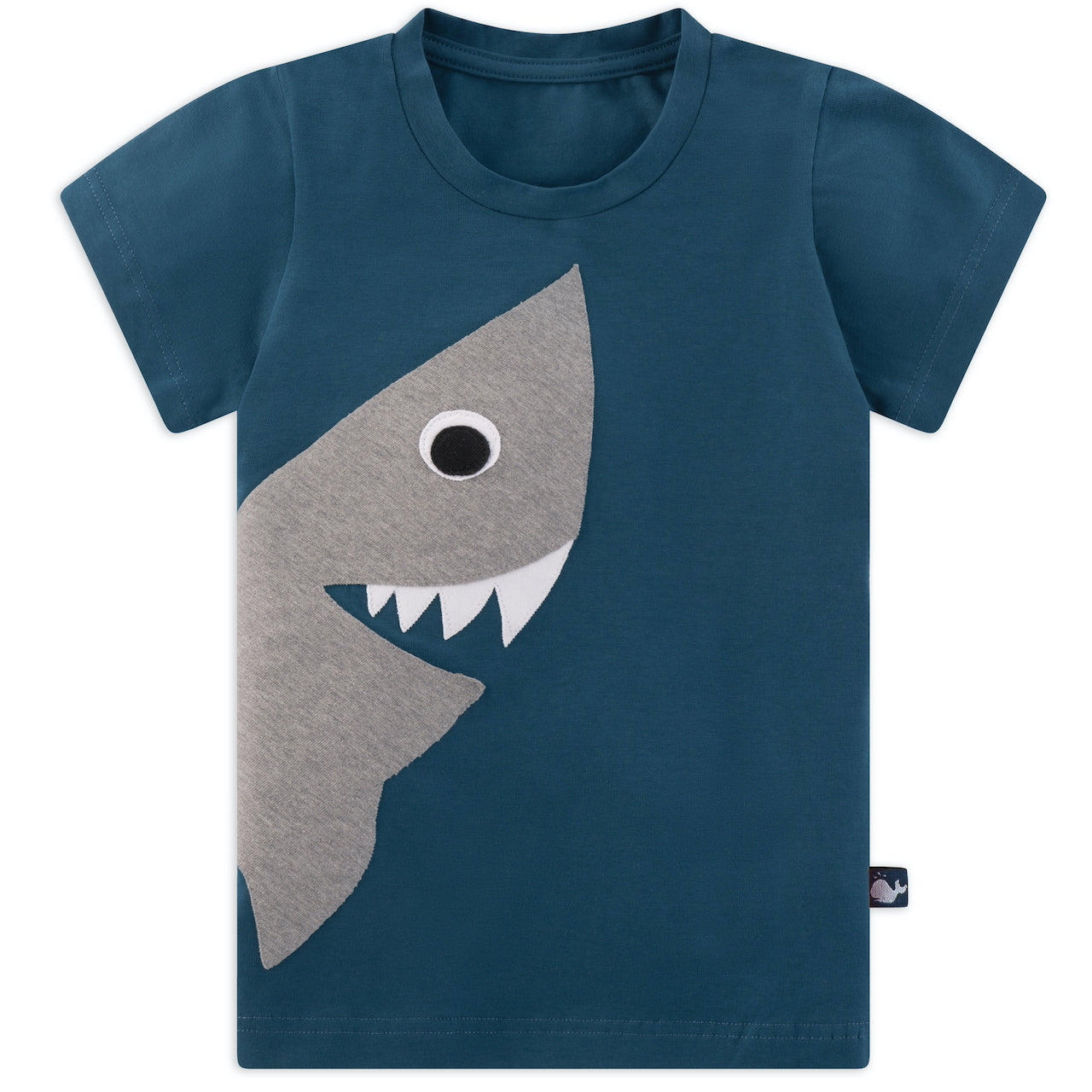 Kinder T-Shirt mit Hai aus 100% Biobaumwolle von internaht