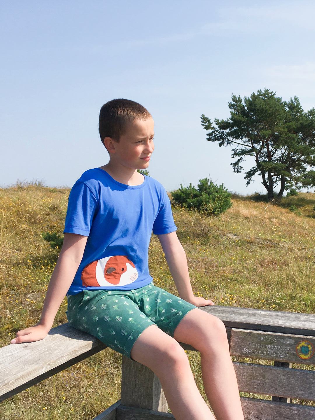 Kinder T-Shirt mit Meerschweinchen aus Biobaumwolle von internaht