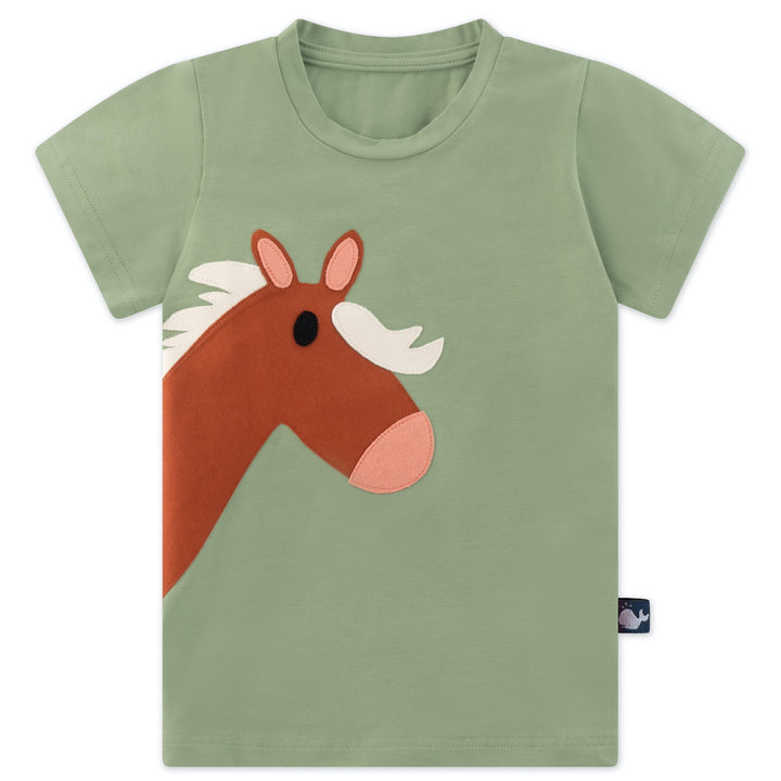 T-Shirt mit Pferd